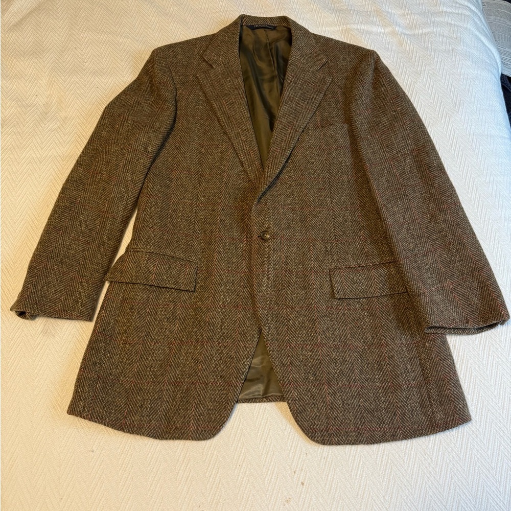 Vintage Polo Herringbone Tweed Blazer